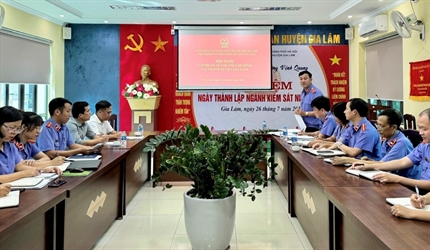 Viện KSND huyện Gia Lâm tổ chức Hội nghị tập huấn công tác ghi âm, ghi...